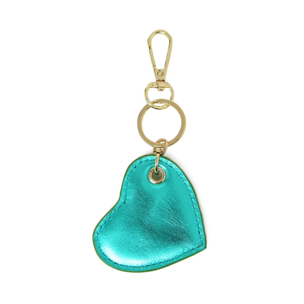 
                  
                    Load image into Gallery viewer, CUPID Heart Keyring - Emerald Metallic
                  
                