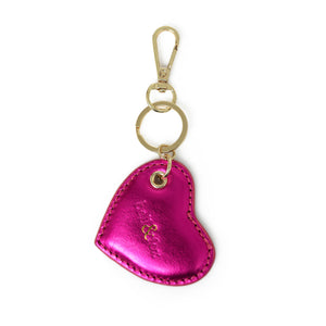 
                  
                    Load image into Gallery viewer, CUPID Heart Keyring - Fuschia Metallic
                  
                