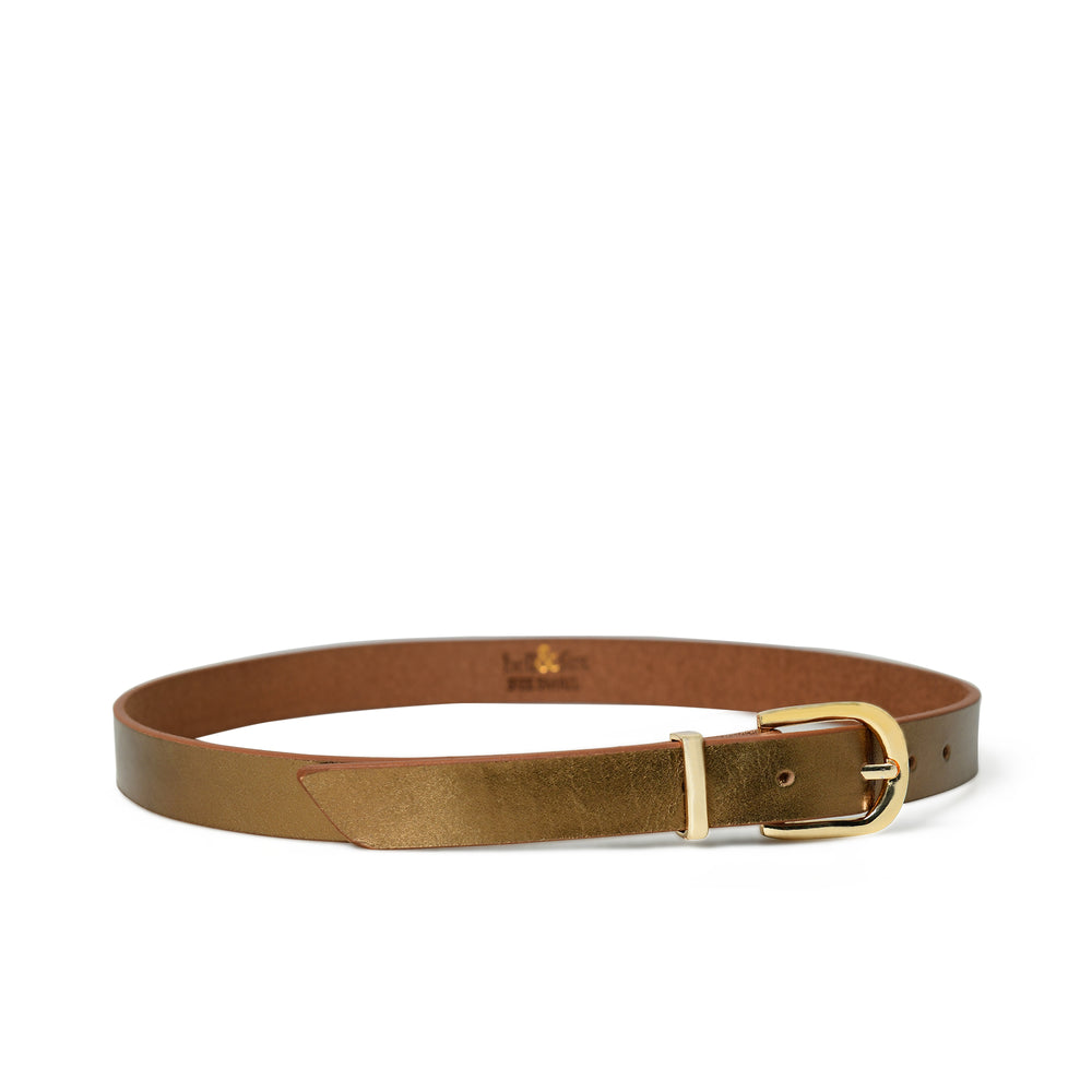 ERINA Leather Belt - Bronze