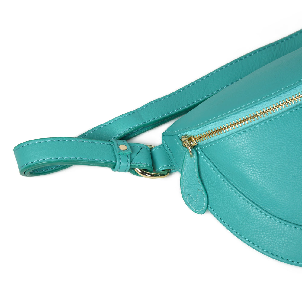 
                  
                    Load image into Gallery viewer, LIBERTY Crossbody Bag in Teal Leather
                  
                