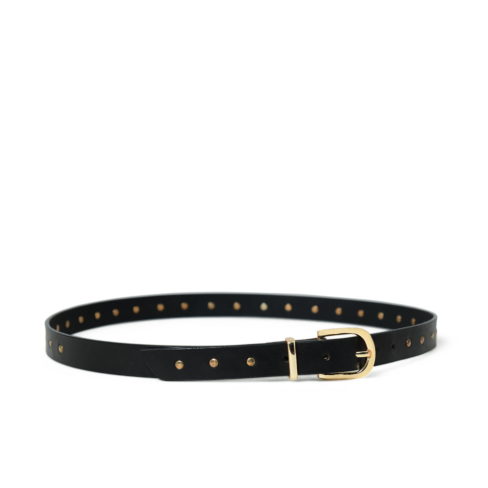 MIRA Studded Leather Belt - Black