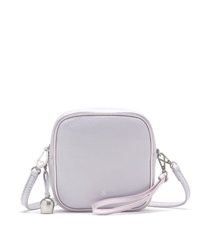 
                  
                    Load image into Gallery viewer, lavender lilac leather mini crossbody bag
                  
                