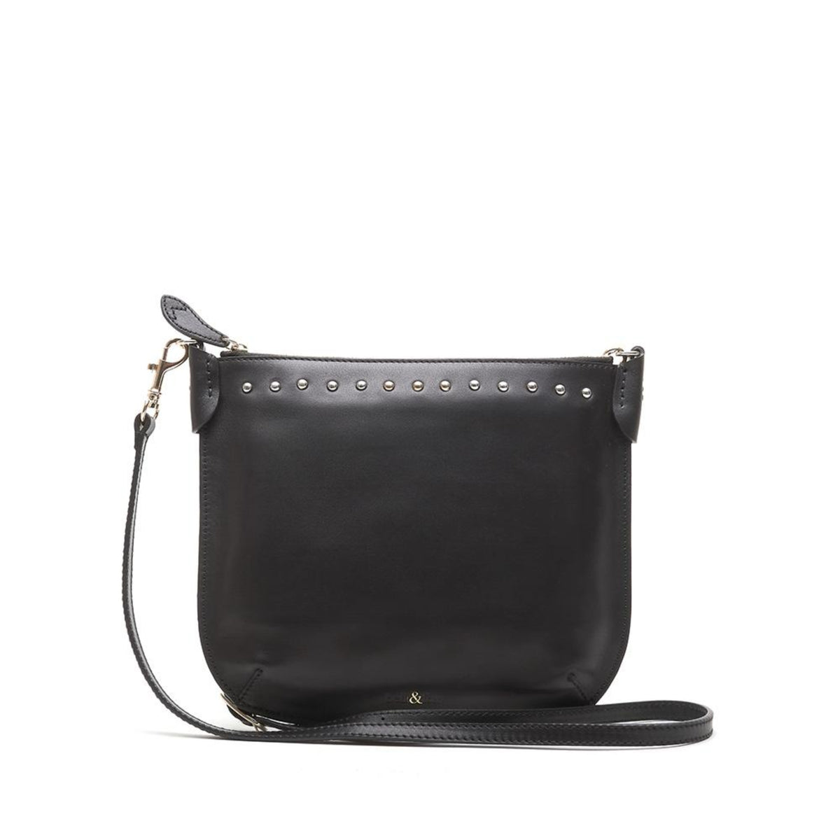 TALIA Cross Body Bag Clutch Black Nappa Bell Fox
