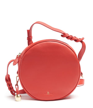 
                  
                    Load image into Gallery viewer, poppy red leather canteen bag
                  
                
