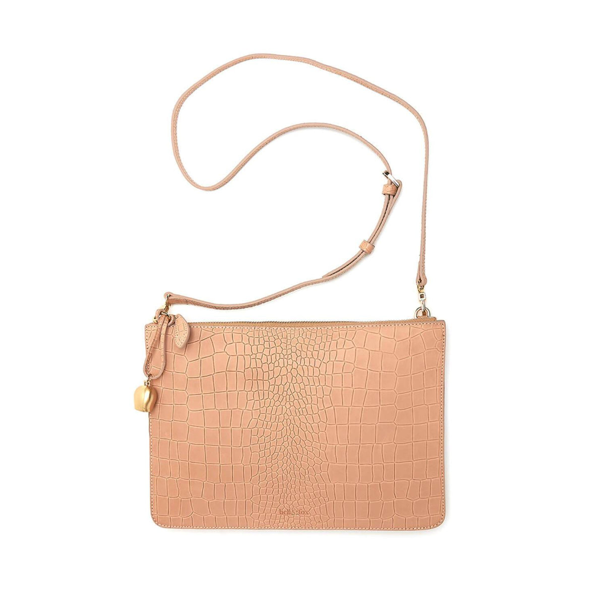 Camel coloured sales clutch bag