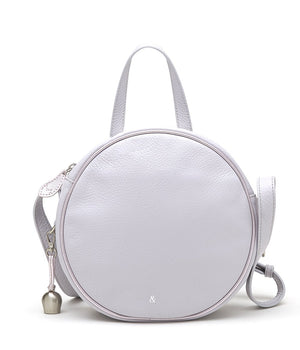 
                  
                    Load image into Gallery viewer, lavender grey leather canteen crossbody bag
                  
                