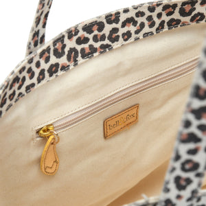 
                  
                    Load image into Gallery viewer, LEX Tote in Leopard Print Canvas
                  
                