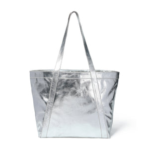 
                  
                    Load image into Gallery viewer, LEX Tote in Silver Foil Canvas
                  
                