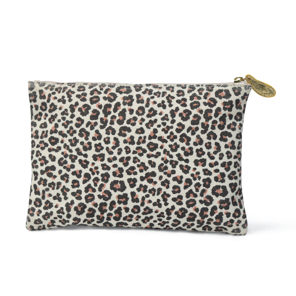 
                  
                    Load image into Gallery viewer, LILY Pouch in Leopard Print Canvas
                  
                