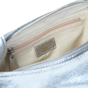 
                  
                    Load image into Gallery viewer, ANISHA Bow Detail Crossbody in Silver
                  
                