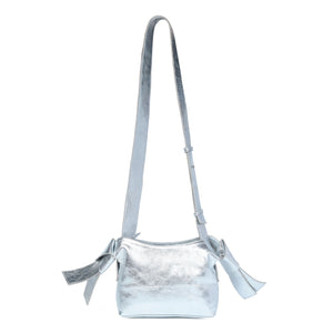 
                  
                    Load image into Gallery viewer, ANISHA Bow Detail Crossbody in Silver
                  
                