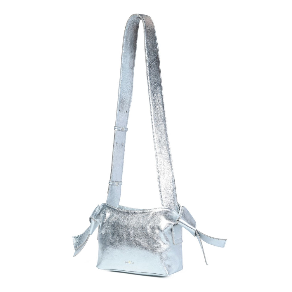 
                  
                    Load image into Gallery viewer, ANISHA Bow Detail Crossbody in Silver
                  
                