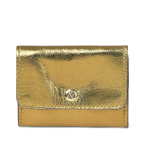 
                  
                    Load image into Gallery viewer, AMELIE  Popper Card Holder Purse with Zip - Bronze
                  
                