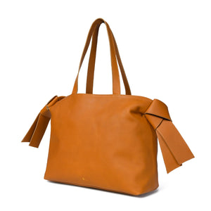 
                  
                    Load image into Gallery viewer, ANIKA Bow Detail Tote in Caramel
                  
                