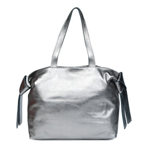 
                  
                    Load image into Gallery viewer, ANIKA Bow Detail Tote in Gunmetal
                  
                