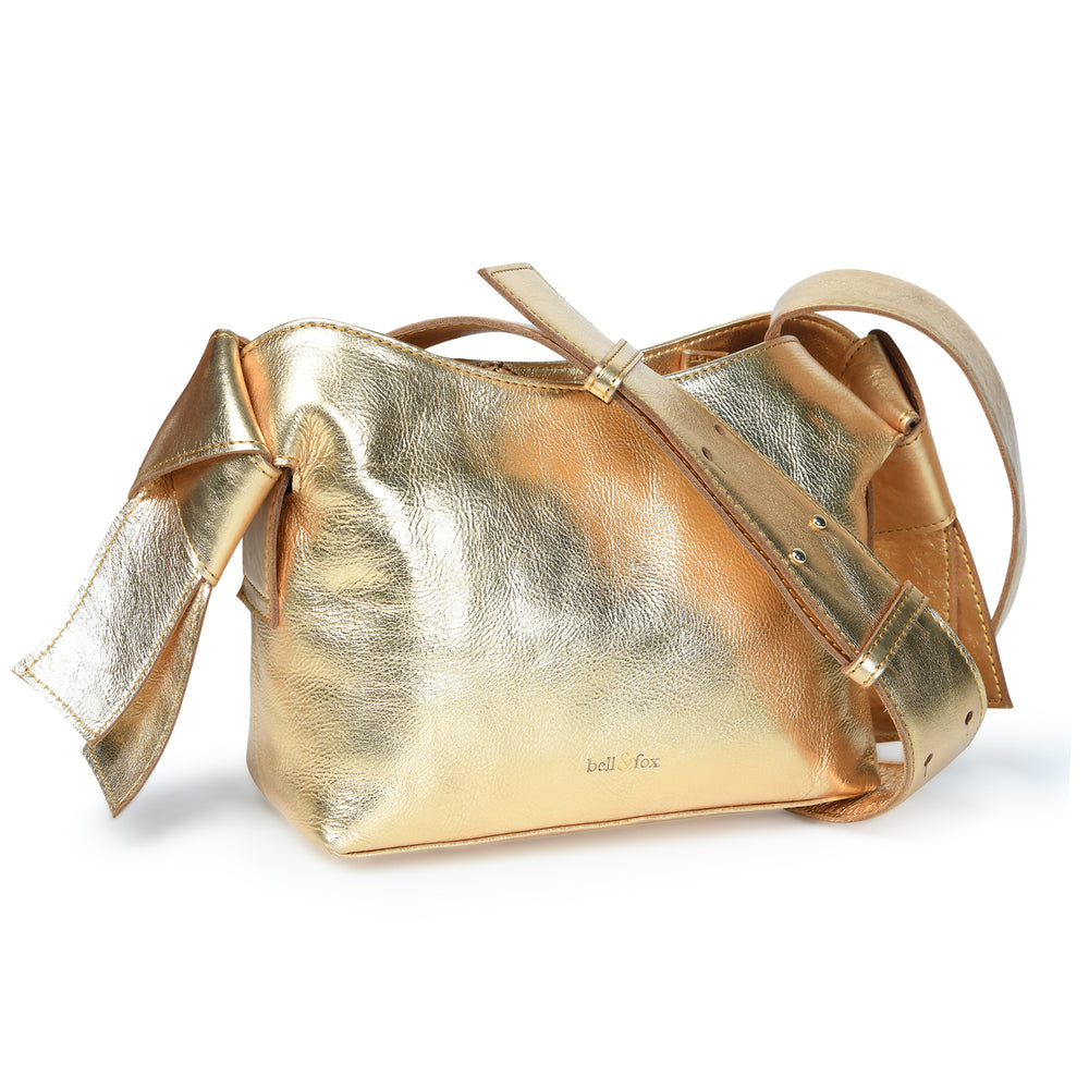 
                  
                    Load image into Gallery viewer, ANISHA Bow Detail Crossbody in Dark Gold
                  
                