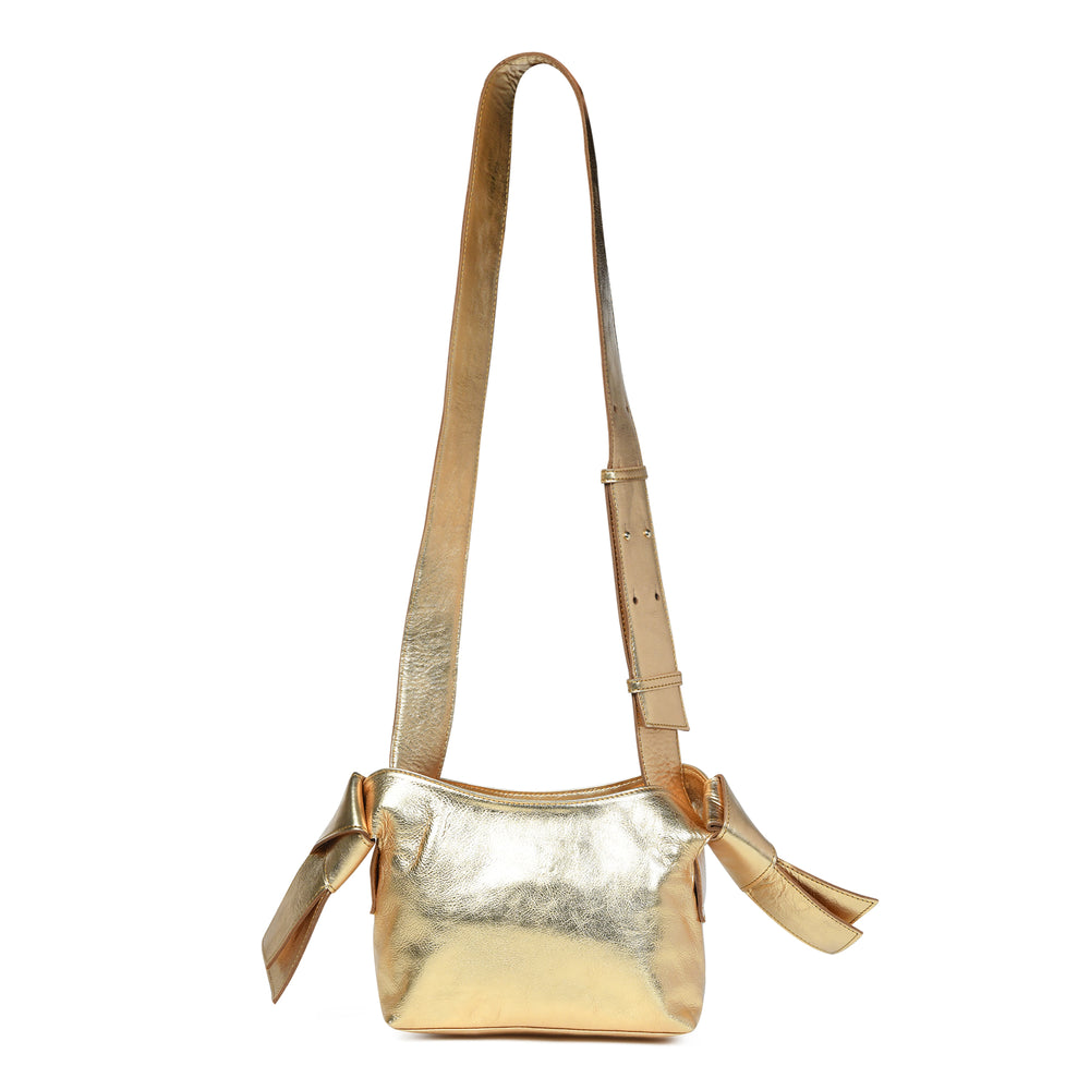 
                  
                    Load image into Gallery viewer, ANISHA Bow Detail Crossbody in Dark Gold
                  
                