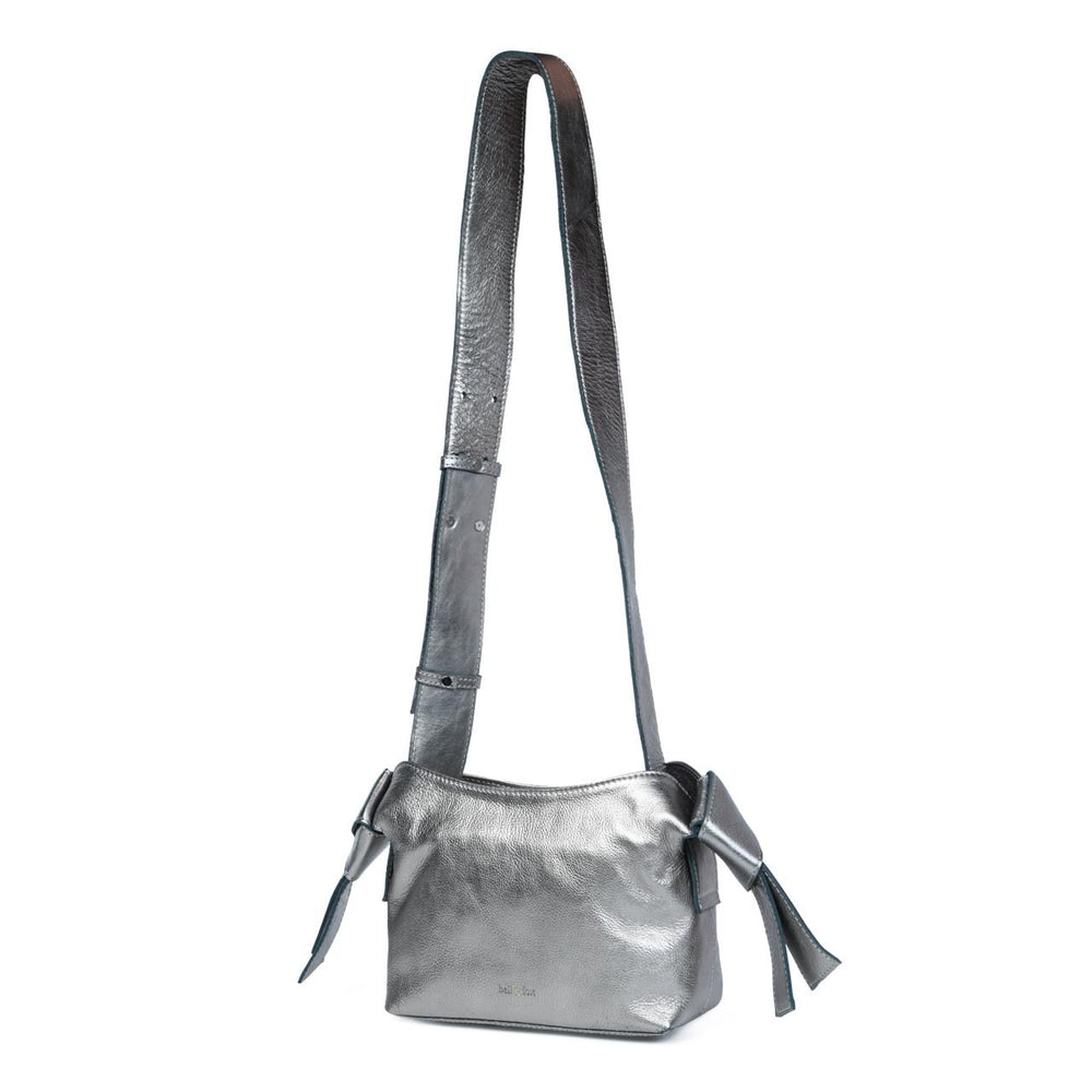 
                  
                    Load image into Gallery viewer, ANISHA Bow Detail Crossbody in Gunmetal
                  
                