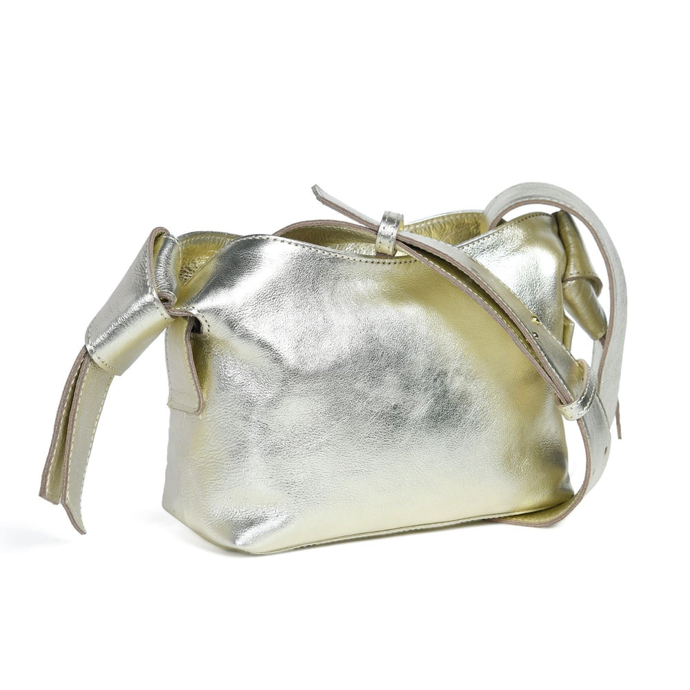 
                  
                    Load image into Gallery viewer, ANISHA Bow Detail Crossbody in Pale Gold
                  
                