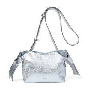 
                  
                    Load image into Gallery viewer, ANISHA Bow Detail Crossbody in Silver
                  
                