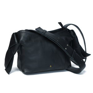 
                  
                    Load image into Gallery viewer, ANISHA Bow Detail Crossbody in Black
                  
                