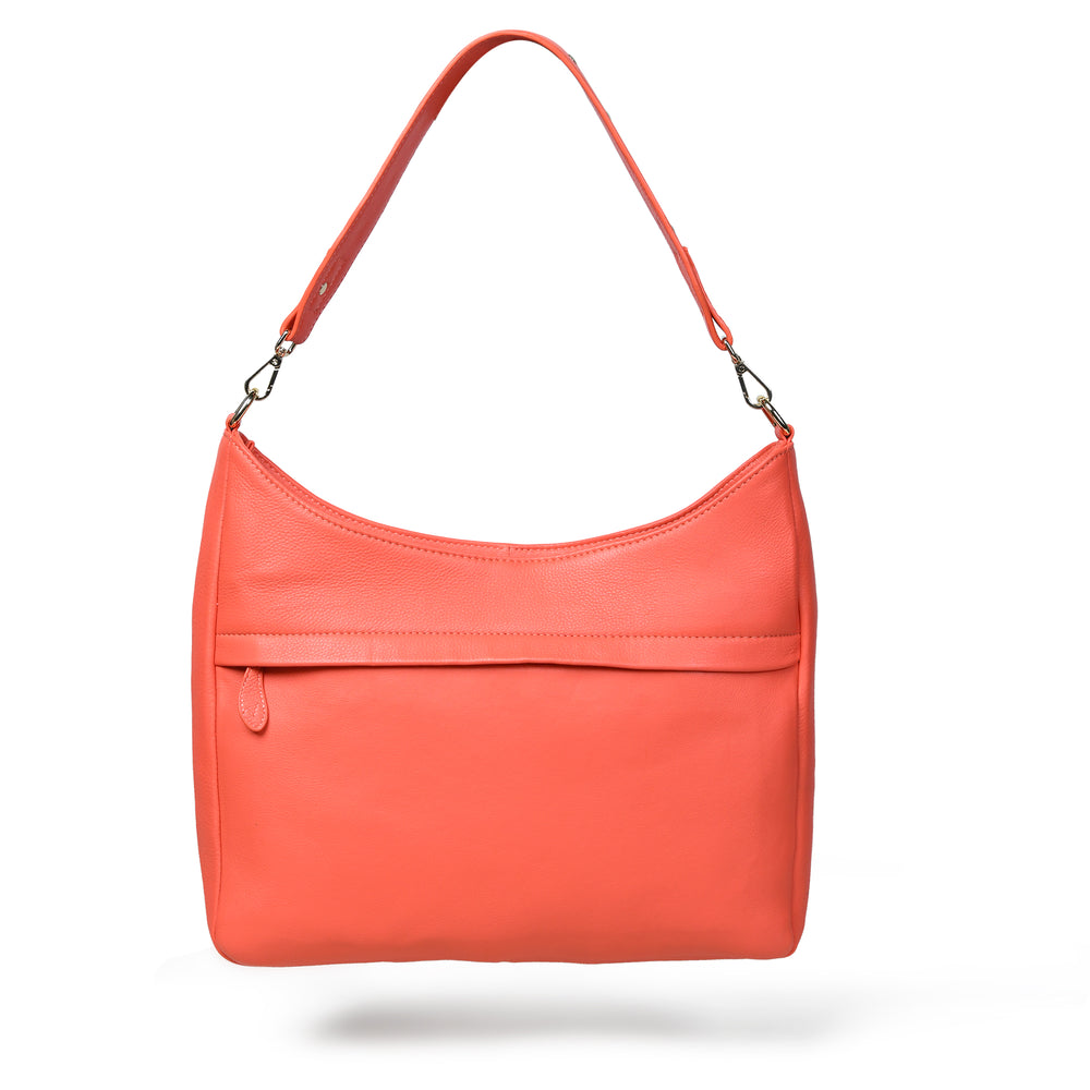 
                  
                    Load image into Gallery viewer, ASAM Hobo Crossbody Bag in Coral Leather
                  
                