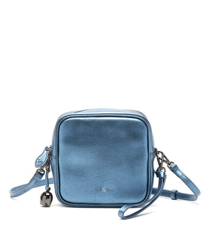 
                  
                    Load image into Gallery viewer, MARLO Mini Cross Body Bag / Wristlet Clutch - Nightshade Metallic
                  
                