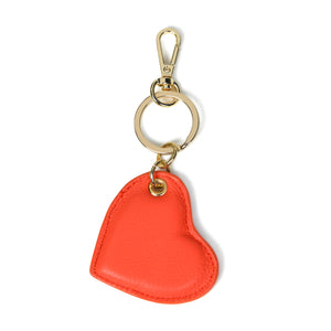 
                  
                    Load image into Gallery viewer, CUPID Heart Keyring - Coral Leather
                  
                