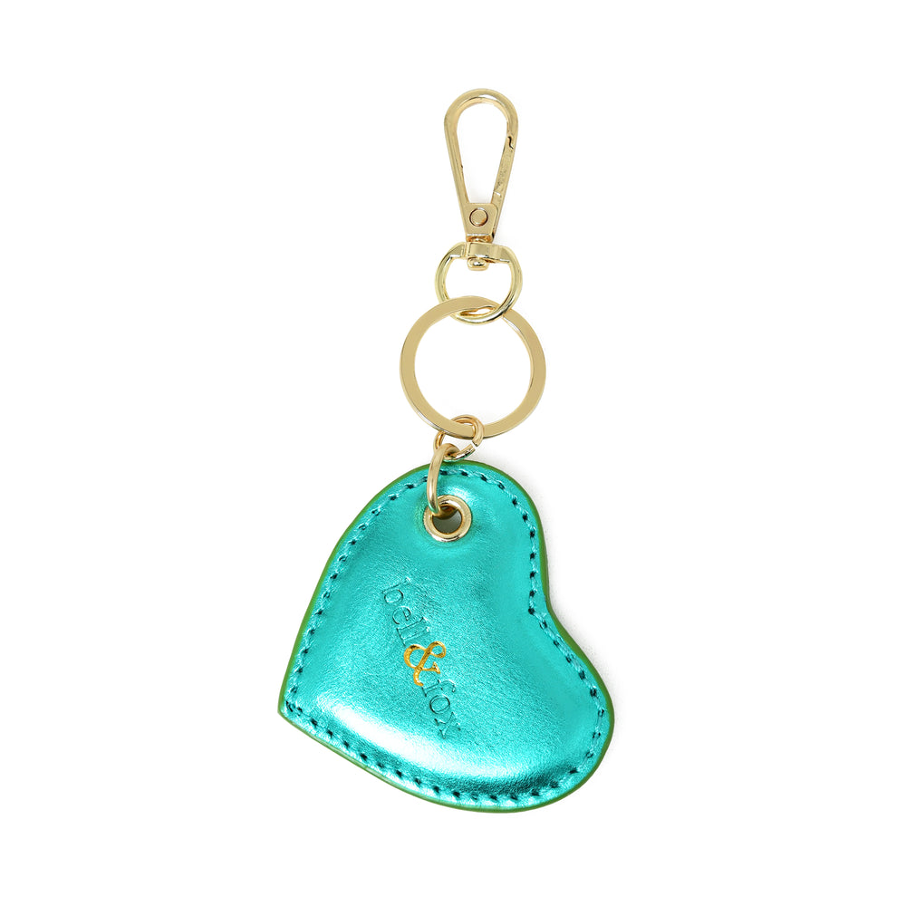 
                  
                    Load image into Gallery viewer, CUPID Heart Keyring - Emerald Metallic
                  
                