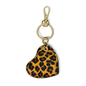 
                  
                    Load image into Gallery viewer, CUPID Heart Keyring - Leopard
                  
                