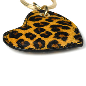 
                  
                    Load image into Gallery viewer, CUPID Heart Keyring - Leopard
                  
                