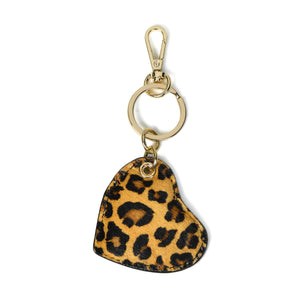 
                  
                    Load image into Gallery viewer, CUPID Heart Keyring - Leopard
                  
                