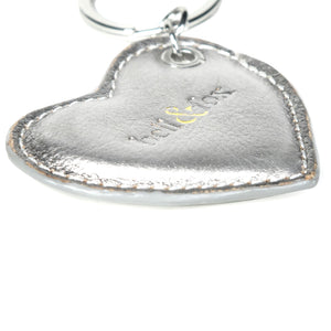 
                  
                    Load image into Gallery viewer, CUPID Heart Keyring - Silver Metallic
                  
                
