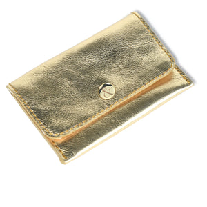 
                  
                    Load image into Gallery viewer, ELLIE  Popper Card Holder Purse - Dark Gold
                  
                