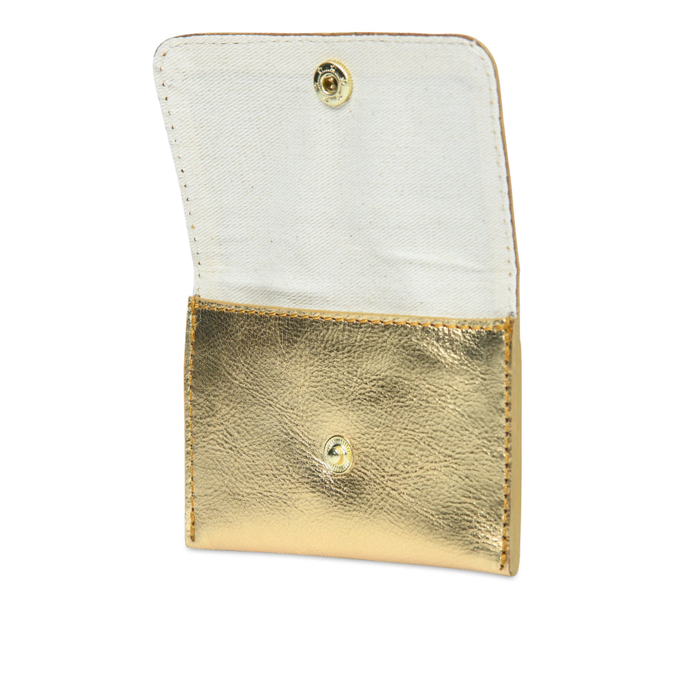 
                  
                    Load image into Gallery viewer, ELLIE  Popper Card Holder Purse - Dark Gold
                  
                