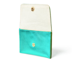 
                  
                    Load image into Gallery viewer, ELLIE  Popper Card Holder Purse - Emerald
                  
                