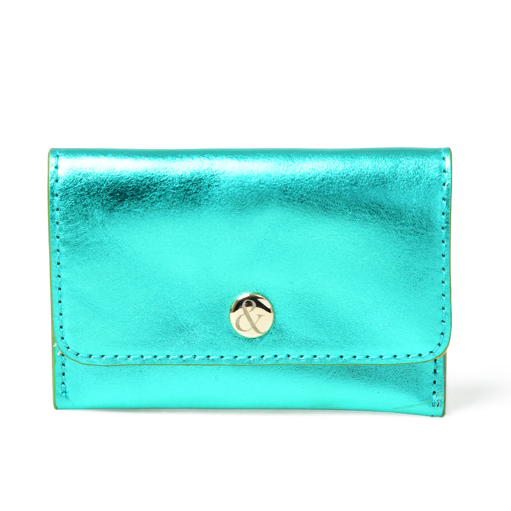 
                  
                    Load image into Gallery viewer, ELLIE  Popper Card Holder Purse - Emerald
                  
                
