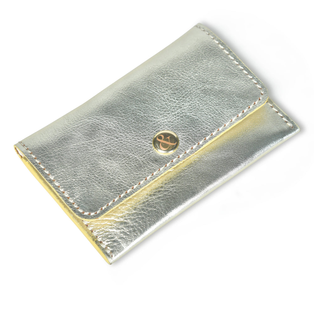 
                  
                    Load image into Gallery viewer, ELLIE  Popper Card Holder Purse - Gold
                  
                