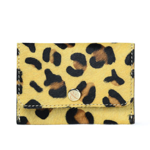 
                  
                    Load image into Gallery viewer, ELLIE  Popper Card Holder Purse - Larger Leopard Print
                  
                