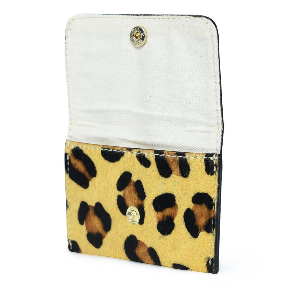 
                  
                    Load image into Gallery viewer, ELLIE  Popper Card Holder Purse - Larger Leopard Print
                  
                