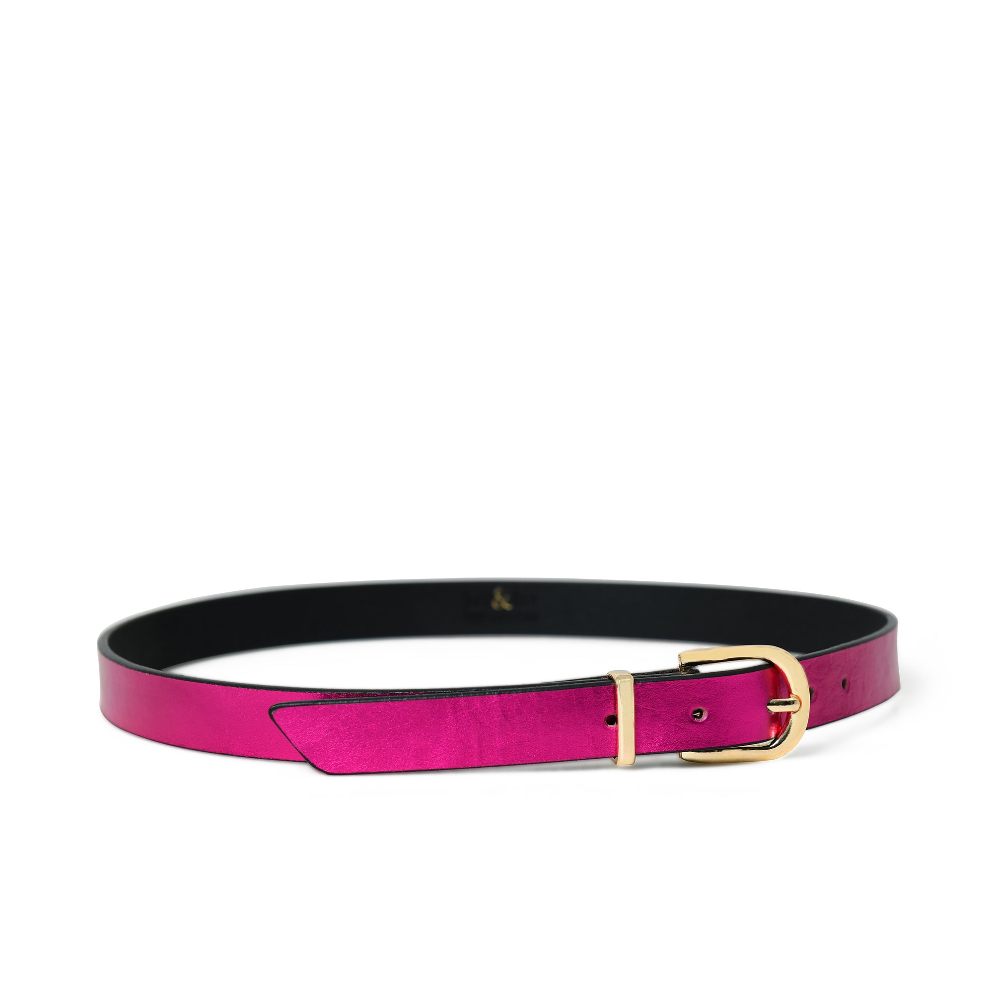 ERINA Leather Belt - Fuchsia – Bell & Fox
