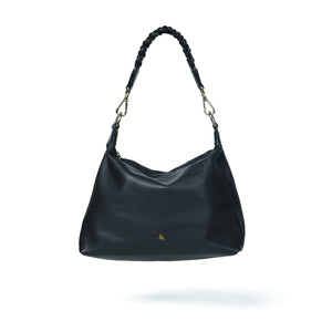 
                  
                    Load image into Gallery viewer, HALLIE Slouch Crossbody in Black Leather
                  
                