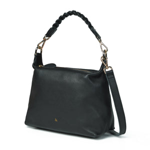 
                  
                    Load image into Gallery viewer, HALLIE Slouch Crossbody in Black Leather
                  
                