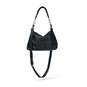 
                  
                    Load image into Gallery viewer, HALLIE Slouch Crossbody in Black Leather
                  
                