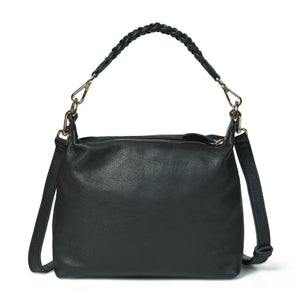 
                  
                    Load image into Gallery viewer, HALLIE Slouch Crossbody in Black Leather
                  
                