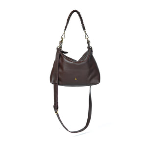 
                  
                    Load image into Gallery viewer, HALLIE Slouch Crossbody in Brown Leather
                  
                