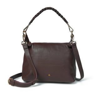 
                  
                    Load image into Gallery viewer, HALLIE Slouch Crossbody in Brown Leather
                  
                