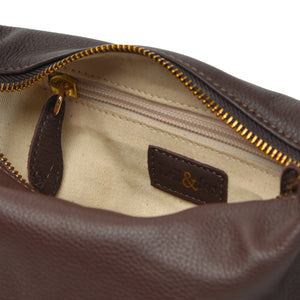 
                  
                    Load image into Gallery viewer, HALLIE Slouch Crossbody in Brown Leather
                  
                