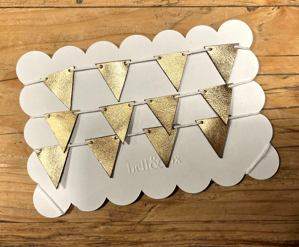 
                  
                    Load image into Gallery viewer, Leather Bunting - Triangle
                  
                