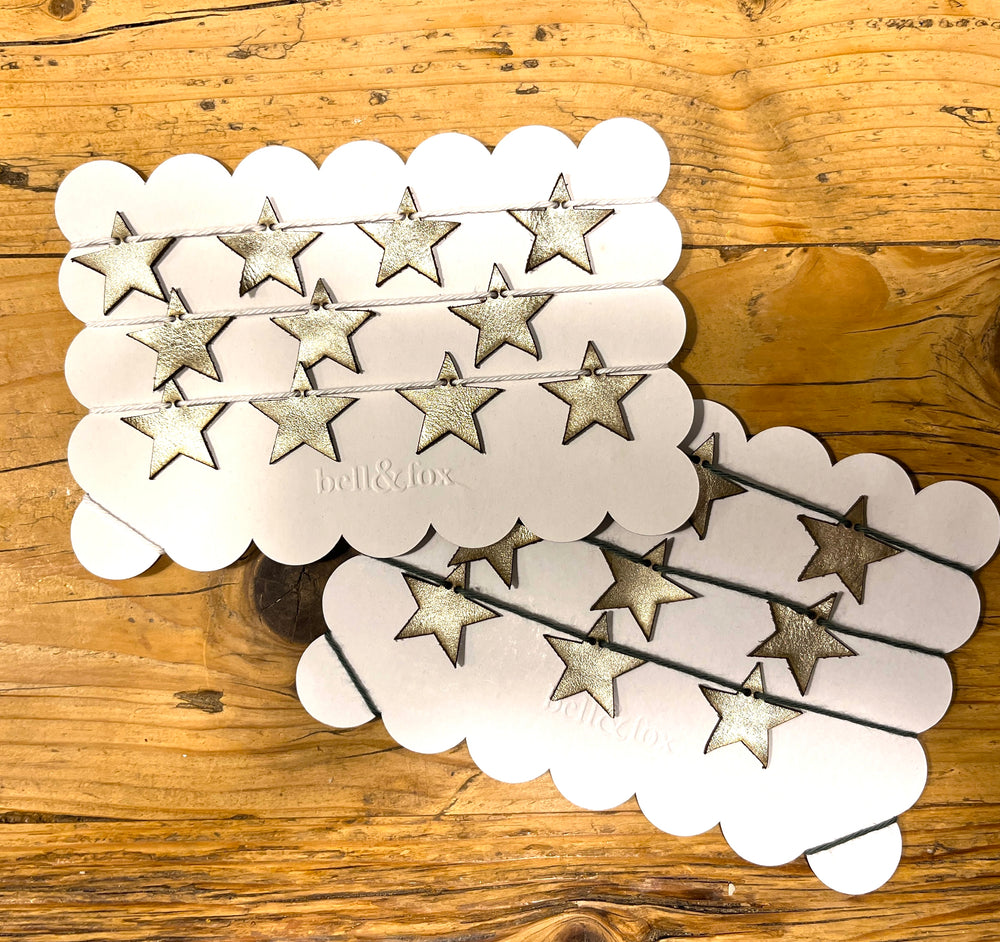 
                  
                    Load image into Gallery viewer, Leather Bunting - Small Star
                  
                